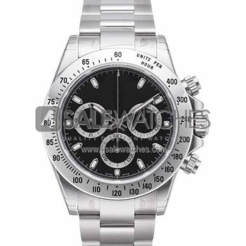 SWISS DAYTONA STYLE STEEL BLACK 40MM