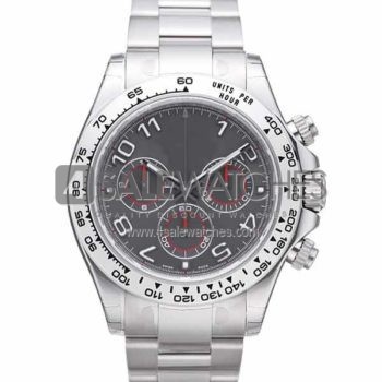 SWISS DAYTONA STYLE STEEL GREY ARABIC 40MM