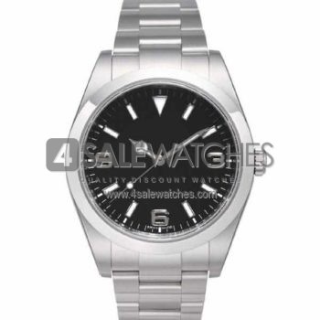 SWISS EXPLORER I STYLE STEEL BLACK 39MM