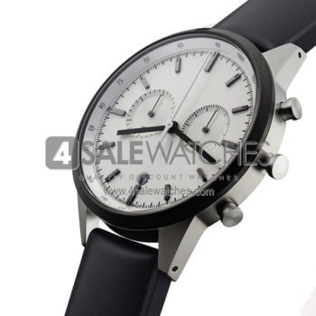 Steel White Chrono Black PVD Strap