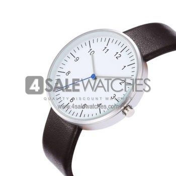 Steel White Blue Secs Leather